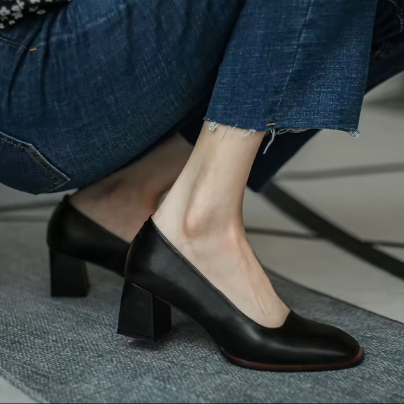 Cider Classic Black Heels 1134 - Picture 1 of 7